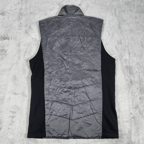 Smartwool Vest Mens Small Gray Black SmartLoft Insulated Merino Wool Full Zip - Picture 2 of 12